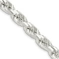 thumbnail image 7 of 925 Sterling Silver 8mm Diamond-cut Rope Chain 28 Inch, 7 of 7
