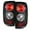 Black Housing, variant on AKKON - For 04-08 Ford F150 Styleside Model Pickup Truck Black Bezel Tail Lights Brake Lamps Replacement Pair
