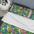 thumbnail image 4 of Designart 'Texture with Abstract Flowers & Leaves' Modern & Contemporary Duvet Cover Set, 4 of 4