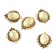 thumbnail image 5 of Aleación de cristal colgante 5 Unids / lote Crystal Rihnestone Redondo Colgante DIY Joyería Colgante Amarillo Claro Amarillo claro Magideal Aleación de cristal colgante, 5 of 7