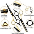 thumbnail image 2 of cyrico Hair Cutting Scissors, 10 PCS Professional Hairdressing Scissors Set for Men and Women, Multifunctional Stainless Steel Thinning Scissors Straight Shears Tools for Barber, Salon, Home, 2 of 8