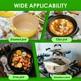 thumbnail image 4 of Dosaele Heat Diffuser Plate Stainless Steel Induction Adapter Plate Round Heat Diffuser Cookware Pan Heat Induction Diffuser Plate for Gas Cooker Gas Stove Electric Oven Grill, 4 of 7