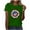 Green, variant on Feancey Fourth of July Shirts for Women Sunflower Print Short Sleeve Tops Holiday Casual American Flag Graphic Tees Beige L