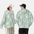 thumbnail image 6 of Balery Floral Daisy Men's Women's UPF 50+ Sun Protection Lightweight Hoodie Performance Long Sleeve Shirt for Fishing Running-XX-Large, 6 of 9