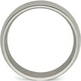 thumbnail image 2 of Titanium Edward Mirell Polished Half Round 7mm Band (Size 11) Made In United States emr144-7mm-11, 2 of 5