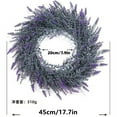 thumbnail image 2 of Uxgjfwu Artificial Lavender Flower Wreath Simulation for Wedding Home Decoration Wall Hanging Door Pendant Room Decor, 2 of 4