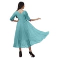 thumbnail image 3 of Moomaya Tiered Dress Button Down Dresses Women Solid Plus Size Dress, 3 of 6