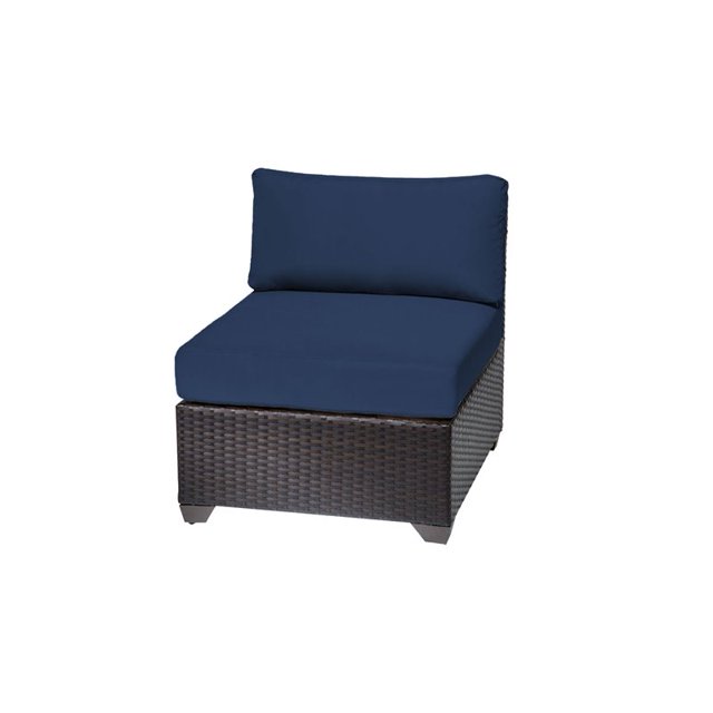 TKC Barbados Armless Patio Chair in Navy