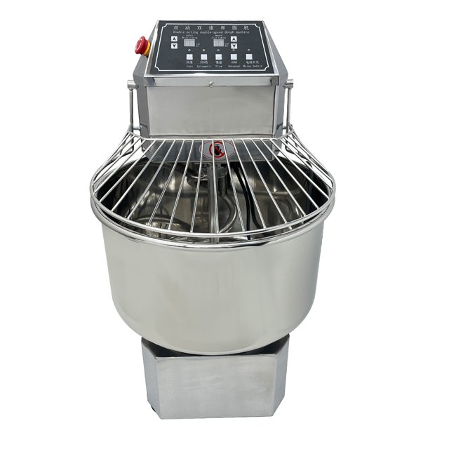 50L Dough Mixer Spiral Electric Dough Mixing Machine Double Action Double Speed with Speed Time Control 110V