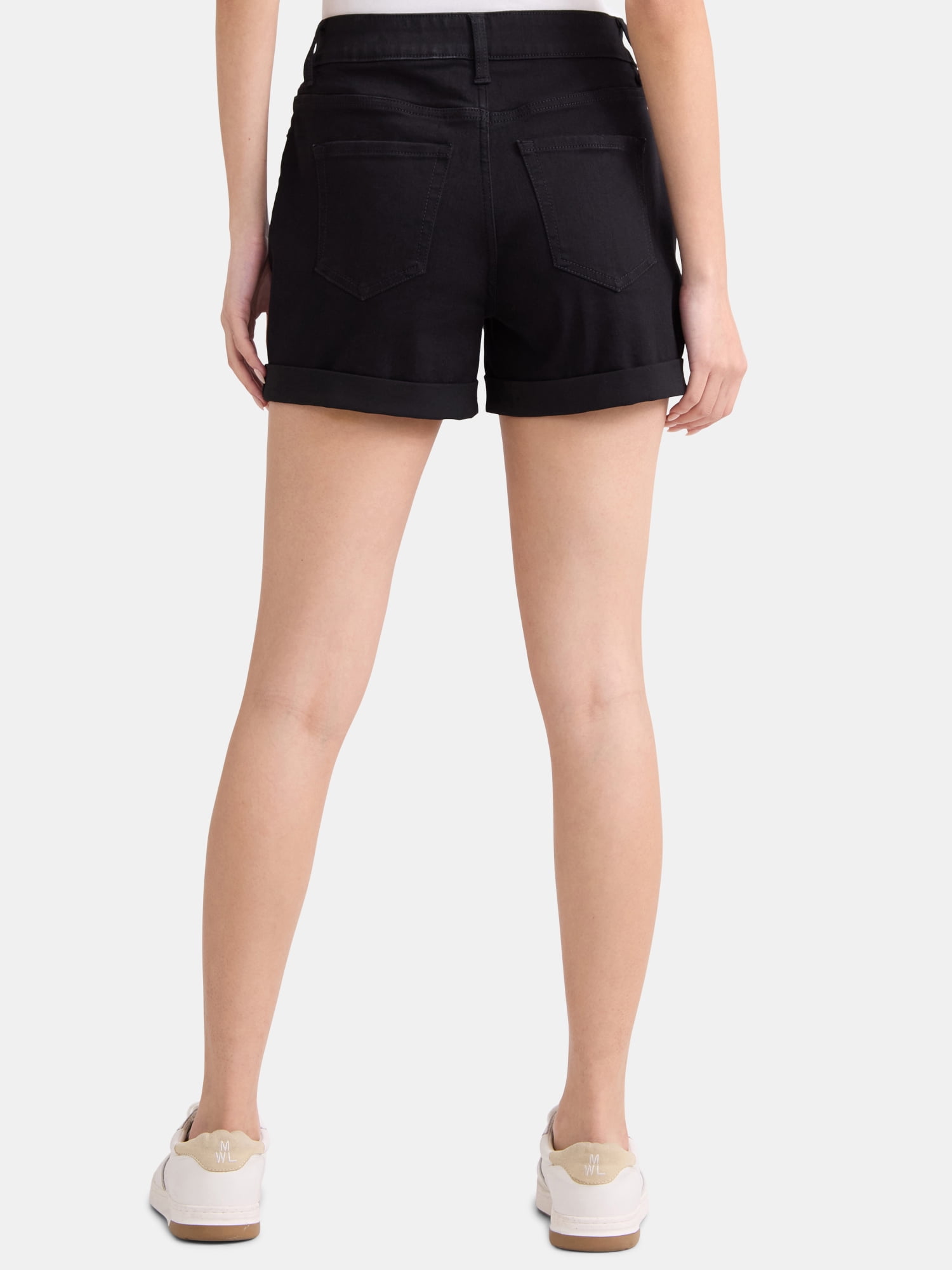 Time and Tru Women's Mid-Rise Denim Short, 4" Inseam, Size 2-20
