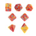 thumbnail image 1 of 7 Uds. De Dados Poliédricos Acrílicos, Accesorios Para Fiestas, Juegos De Mesa Para Dnd Rpg, Rojo Y Amarillo Sunnimix dados poliédricos, 1 of 8