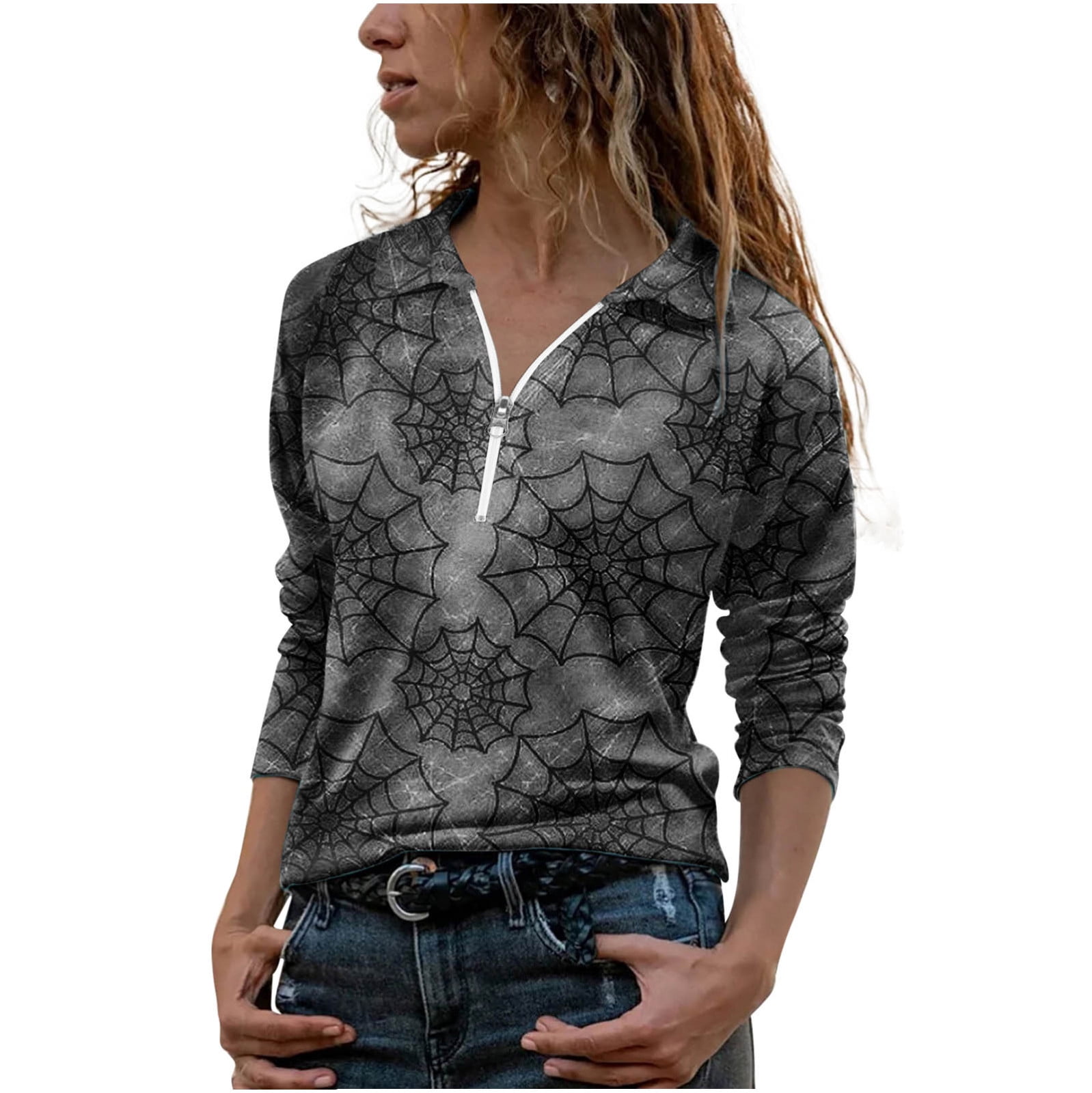Women's Spooky Shirts Long Sleeve 