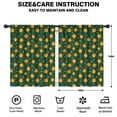 thumbnail image 2 of Blackout Kids Curtains,Dark Green Star Sun Pattern Childrens Insulated Curtains Set Of 2,Bedroom Essentials,Toddler Room Decor 42x54in(106x137cm), 2 of 5