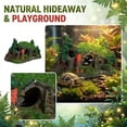 thumbnail image 7 of Reptile Caves Hideout,Reptile Landscape Resin Accessories,Tortoise Habitat Accessories,Bearded Dragon Hideaway,Reptiles Habitat Decor Tank Accessories for Lizards Gecko Snakes Chameleon Frogs, 7 of 7