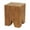 Brown Solid Square 14" x 14" x 18", variant on DecMode 14" x 18" Brown Magnesium Oxide Block Outdoor Accent Table with Natural Textured Wood Grain, 1-Piece