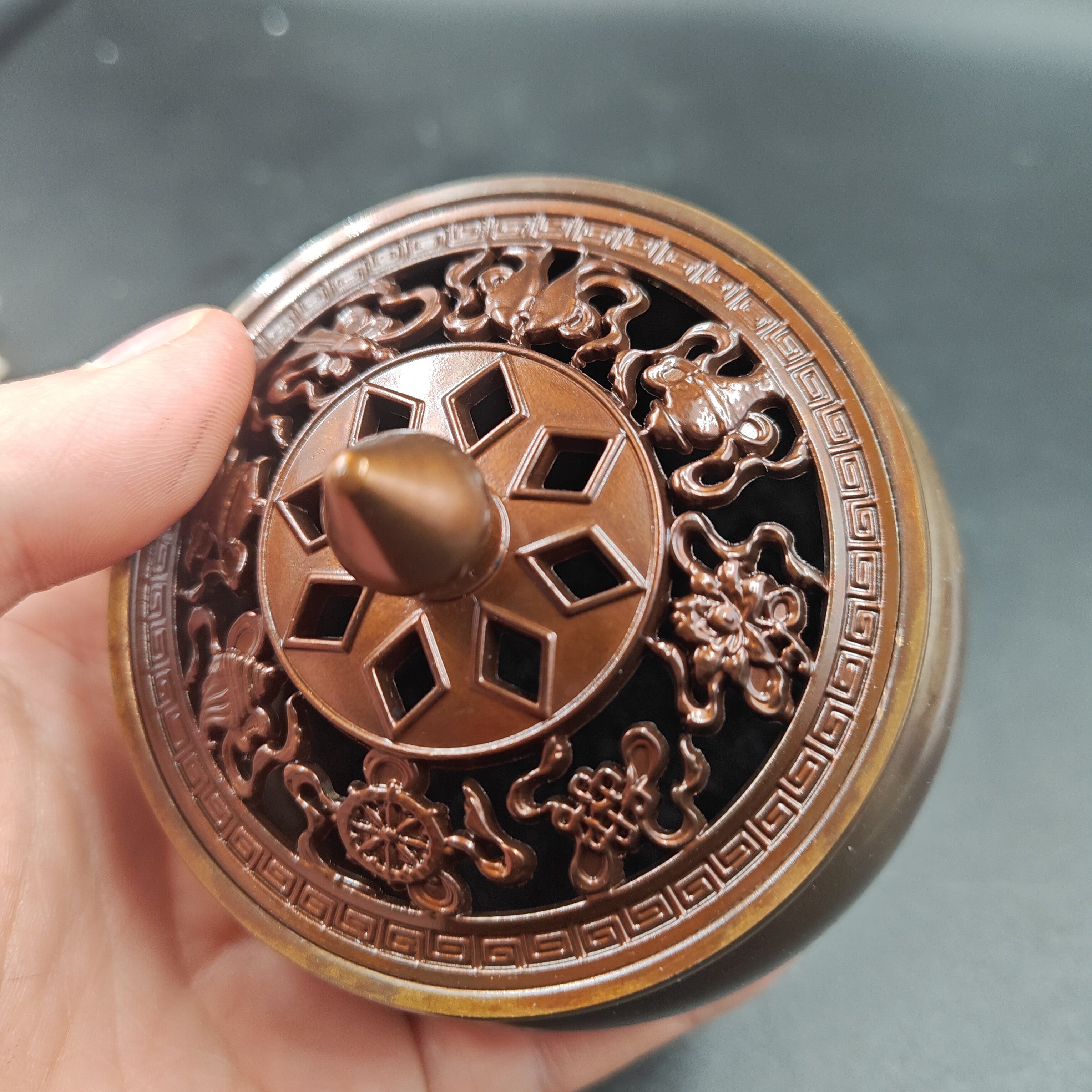 Vintage Bronze Buddha Censer Incense Burner Unique Ritual  Incense holder, Tibet culture Brass Ash catcher censer Incensory Decorative  kk84