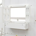 thumbnail image 2 of Noble House Twin Over Twin House Bunk Bed, Pine Wood Frame with Safety Guardrails and Ladder, White, 2 of 16