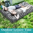 thumbnail image 5 of Double Sleeping Pad for Camping, Self Inflating Sleeping Mat 3.15” Extra-Thick, Built-in Foot Pump and Pillow Camping Pad 2 Person, Tent Air Mattress for Backpacking, Hiking, Car Traveling (Black), 5 of 6