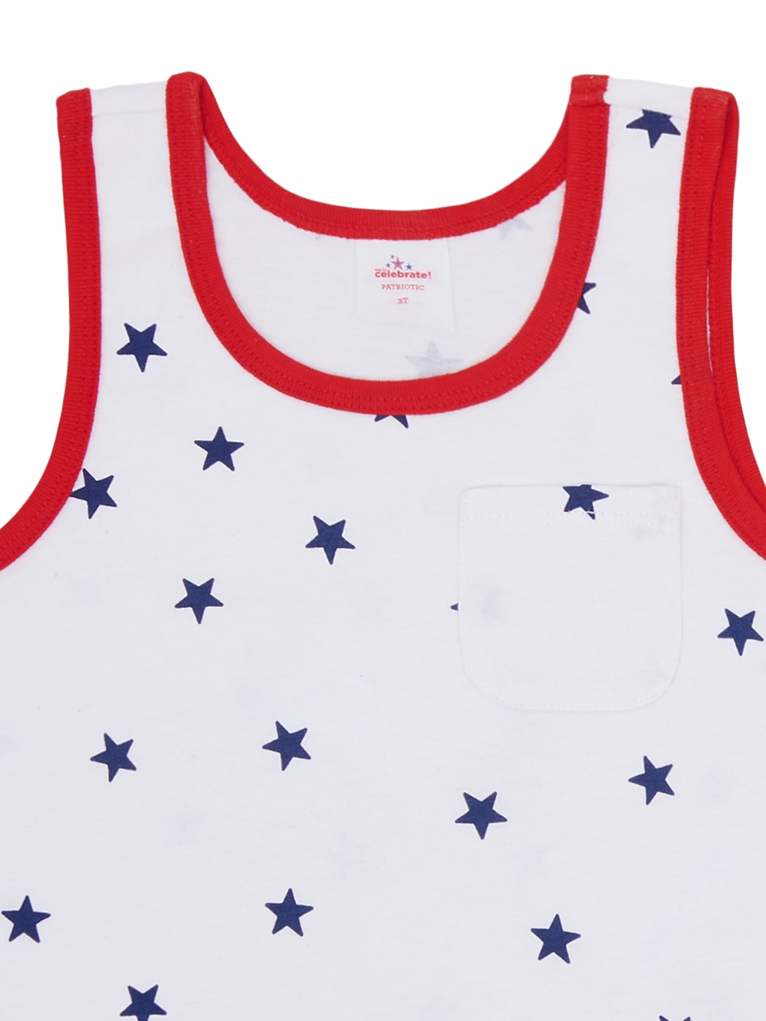 Way to Celebrate Toddler Boy Patriotic Americana Americana Tank, Sizes 12M-5T