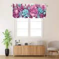 thumbnail image 2 of Succulent Botanical Printed Window Curtains Valances Watercolor Cactus Style Rod Pocket Window Valance for Living Room Bathroom Bedroom Kitchen 54 by 18 in, 1 Panel, 2 of 6