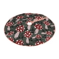 thumbnail image 2 of Bingfone Christmas Tree Skirt Mat Christmas Decoration Interior 36" -Autumn Forest Mushrooms, 2 of 6