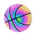 thumbnail image 2 of Pelotas de baloncesto holográficas reflectantes que brillan en la oscuridad, Regalos especiales de baloncesto para interiores y exteriores Fivean unisex, 2 of 2