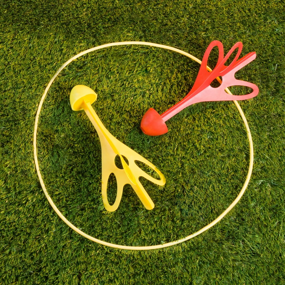 Outdoor Game Lawn Darts with Rounded Rubber Tips by Hey! Play