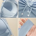 thumbnail image 7 of HOWPAY Wireless Bras for Women Push up No Underwire Supportive Full Coverage Sports Pullover Bralettes Stretch Comfortable Soft T-Shirt Bra Blue XXL, 7 of 7