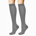 thumbnail image 4 of NOLDARES Compression Socks for Women Men, Breathable 15-20 mmHg Circulation for Flying, Running, Nurses, Pregnancy, 2 Pairs(R023-Grey), 4 of 4