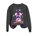 thumbnail image 2 of EGNMCR T-Shirts Imprimés de Pâques pour Femmes T-Shirts Graphiques T-Shirts pour Femmes Journée de Pâques Chandail à Capuchon Imprimé à Col Rond pour Femme Haut à Manches Longues T-Shirts pour Femmes, 2 of 3