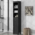 thumbnail image 2 of Freestanding Storage Cabinet with Drawer Tall Bathroom Cabinet MDF Board, Adjustable Shelf, 2 of 7