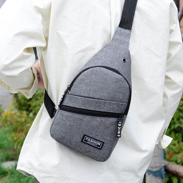 Baúles de almacenamiento, organizadores de armario y almacenamiento, mochila cruzada con correa y orificio para auriculares, mochila de senderismo, mochila cruzada multiusos para el pecho, almacenamie