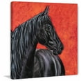 thumbnail image 3 of "Ebony Dale Horse" Painting Print on Wrapped Canvas, 3 of 5