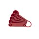 thumbnail image 1 of Juego de cucharas dosificadoras KitchenAid Universal de 5 piezas, color rojo, 1 of 5