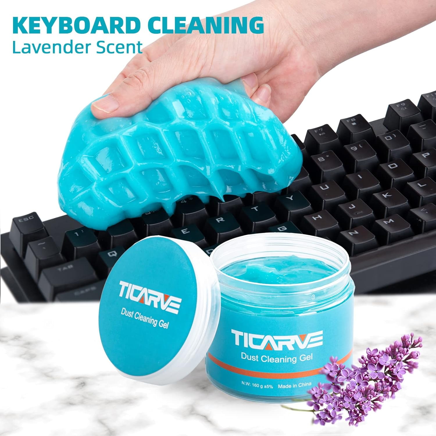 TICARVE Cleaning Gel for Car Detailing Tools Keyboard Cleaner Automotive  Dust Air Vent Interior Detail Removal Detailing Putty Universal Dust Cleaner  for Auto Laptop Home 