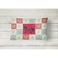 thumbnail image 2 of Carolines Treasures CK5821PW1216 Chinese Crested 1 Love Canvas Fabric Decorative Pillow, Red, 12H x16W, multicolor, 2 of 3