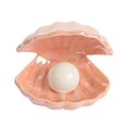 thumbnail image 1 of Ceramics Shell Pearl Light Led Night Lamp Light Tabletop Light,Christmas Gift(Pink), 1 of 5