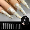 thumbnail image 3 of 240pcs/Box Full Cover Fake Artificial Nail Tips Nail Art Tool (Transparent), 3 of 10
