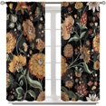 thumbnail image 3 of Paisley Print Curtains for Living Room, Boho Vintage Flower Window Treament for Bedroom, Bohemian Native Tribal Floral Print Jacobean Blackout Drapes 2 Panel Sets,52x84 Inch, 3 of 6