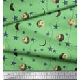 thumbnail image 2 of Soimoi Cotton Voile Fabric Moon & Stars Galaxy Print Sewing Fabric Yard 42 Inch Wide, 2 of 3