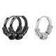 thumbnail image 1 of 2 Pairs Hoop Earrings Stainless Steel Vintage Earrings Punk Earrings Women Girls, 1 of 3