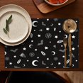 thumbnail image 5 of Occult Halloween Pattern Summer Placemats Table Placemats Set Of 4-Linen Kitchen Washable Placemats Table Mats 11.8"x17.7" Non-Slip Heat Resistant, 5 of 6