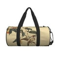 thumbnail image 2 of Bingfone Vintage Bird Print Gym Duffle Backpack for Men Women,Travel Weekender Carry-On Bags with Detachable Back Pack Straps for Traveling Overnight Climb Sports, 2 of 8