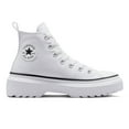 thumbnail image 2 of Converse Boy's Chuck Taylor All Star Lugged Lift Platform Canvas Big Kid, White/White/Black, 3.5, 2 of 5