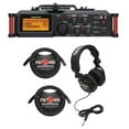 thumbnail image 4 of Tascam Tascam DR-70D 4-Channel Audio Recording Device for DSLR and Video Cameras Bundle with TAPH100 Closed-Back Studio Headphones, 2x H&A Elite Pro 25' XLR M to XLR F Microphone Cable with Rean, 4 of 8