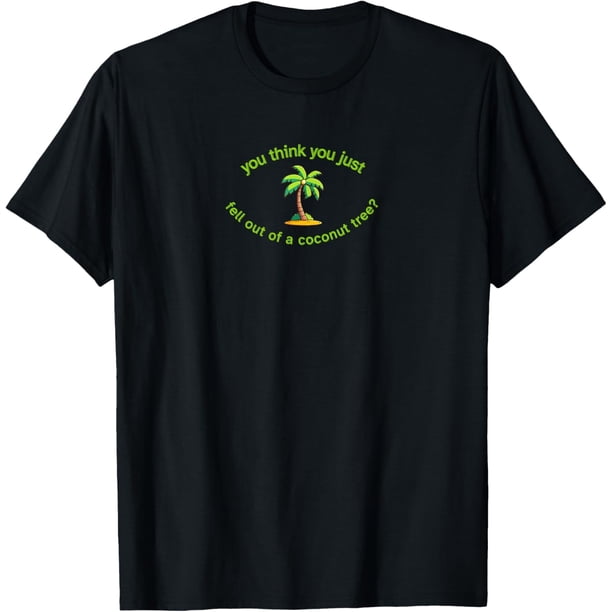 Camiseta con diseño de árbol de coco