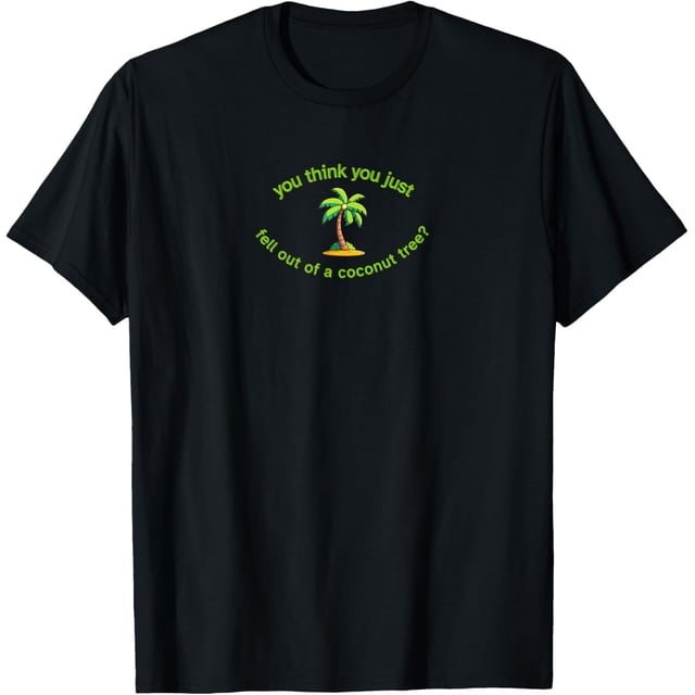 Camiseta con diseño de árbol de coco