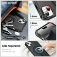 thumbnail image 5 of Allytechgroup Compatible with iPhone 14 Plus Case for Women Girls, Compatible with Magsafe Slim Phone Case Shockproof Magnetic Back Cover for iPhone 14 Plus, Black, 5 of 6