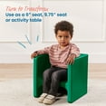 thumbnail image 3 of ECR4Kids Tri-Me 3-In-1 Multipurpose Outdoor Cube Chair, Children's Furniture, Green, 3 of 9