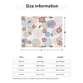 thumbnail image 4 of YFYANG Lightweight Warm Flannel Blanket, Geometric Floral Patterns Throw Blanket for Bed, Sofa, Travel, Camping, 80"x60", 4 of 7